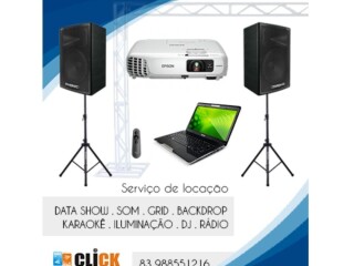 Aluguel de equipamentos multimdia pra eventos Joo Pessoa Sul Servicos para festas infantis e eventos no [***] 