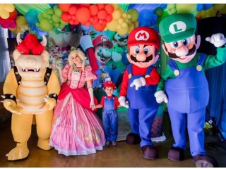 PERSONAGENS VIVO MARIO BROS LUIGI BROWSER E PRINCESA PEACH Nordeste Servicos para festas infantis e eventos no 322143380 