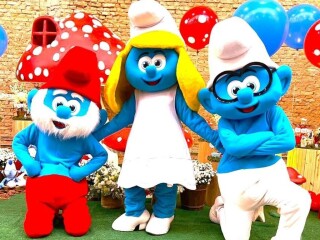 Os Smurfs cover personagens vivos festa infantil Tatuap Servicos para festas infantis e eventos no 329084464 