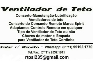 VENTILADOR DE TETO CORDINHA CONSERTO Morumbi Pintor de parede e reformas no 133283775 