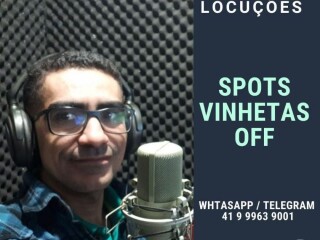 Locutor vinhetasestdio de gravaco de propaganda Uniao da Vitoria PR Profissionais liberais no 217185156 