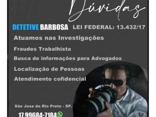 INVESTIGAO PARTICULAR BARBOSA Sao Jose do Rio Preto SP Profissionais liberais no [***] 