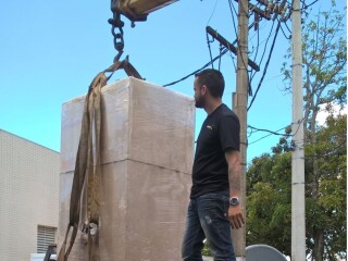 Caminho Munck e Plataforma Hidrulica para Icamento em BH Buritis Belo Horizonte Fretes e mudancas no [***] 