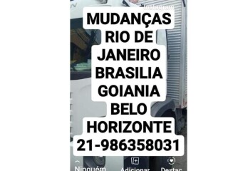 MUDANA RIO DE JANEIRO BRASILIA GOIANIA e BELO HORIZONTE Olaria Fretes e mudancas no [***] 