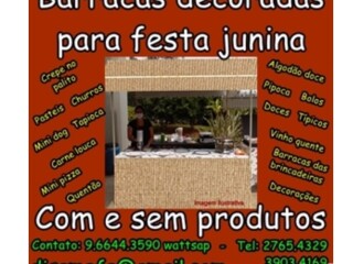 Locaco Barracas para festas juninas Pirituba Servicos especializados no 134099215 