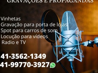 Vinhetas e Locuco ao Vivo com Locutor Profissional Sao Jose dos Pinhais PR Servicos especializados no [***] 