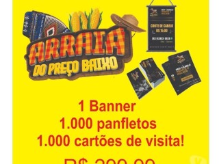 1 Banner 1000 cartes de visita 1000 panfletos Centro de Salvador Servicos especializados no 328767348 