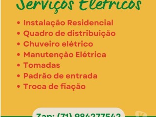 Eletricista em salvador Pau da Lima Servicos especializados no 329733109 