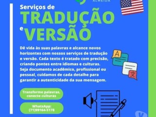 Traduco e Verso Aracaju SE Tradutor e intrprete no [***] 