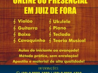 Aulas violo guitarra baixo teclado piano cavaquinho ukulel Juiz de Fora MG Cursos de teatro danca e msica no [***] 