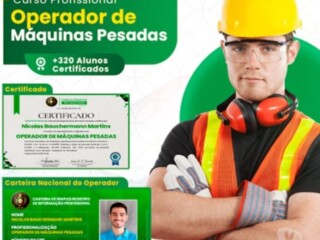 Curso de operador de mquinas pesadas Adamantina SP cursos tcnicos enfermagem esttica profissionalizantes 327349210 