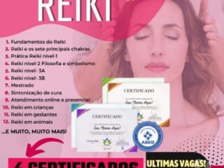 Curso de Reiki do Nivel 1 ao Mestrado Certificado pela ABRAT Maceio AL cursos tcnicos enfermagem esttica profissionalizantes 328390904 