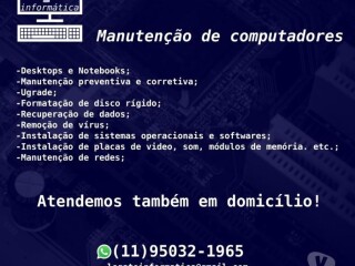 Manutenco de computadores desktops e notebooks Vila Prudente Assistncia tcnica e conserto de eletrnico no 328270098 