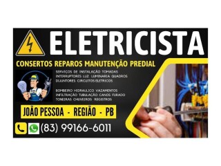 ELETRICISTA INSTALAÇÃO REPAROS 83 99166-6011 João Pessoa Centro - Pintor de parede e reformas 