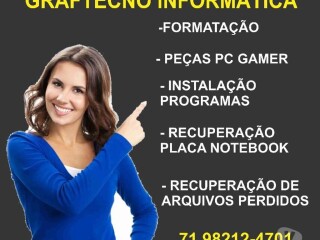 Graftecno Informática. Assistência em sua casa . Centro de Salvador - Assistência técnica e conserto de eletrônico 