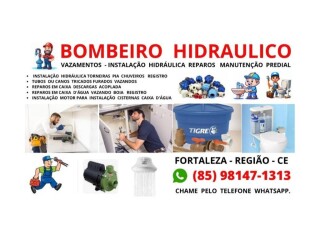 BOMBEIRO HIDRAULICO VAZAMENTOS [***] Fortaleza Cidade - Pintor de parede e reformas 