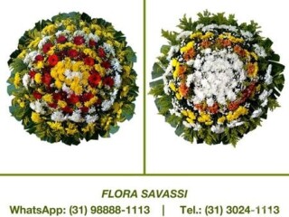 Coroa de flores Velório Cemitério da Saudade Lagoa Santa MG Leste - Serviços especializados 