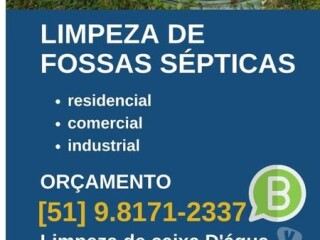 Desentupidora e Limpa Fossa, Zona Sul Poa RS Porto Alegre Sul - Serviços especializados 