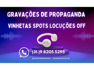 Locutor para gravações de vinhetas propaganda Buritis, Belo Horizonte - Serviços especializados 